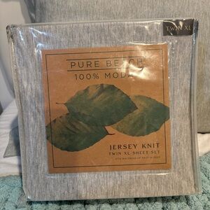 Pure Beech Twin XL Sheet Set - New Home | Color: Grey | Size: xl